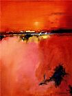 Unknown Artist Orange Horizon painting